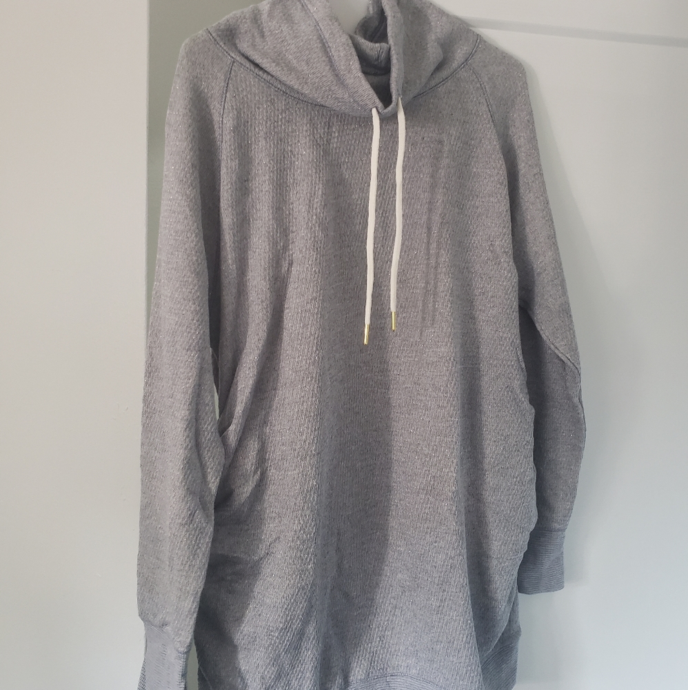 Isabel maternity gray cowl neck sweatshirt